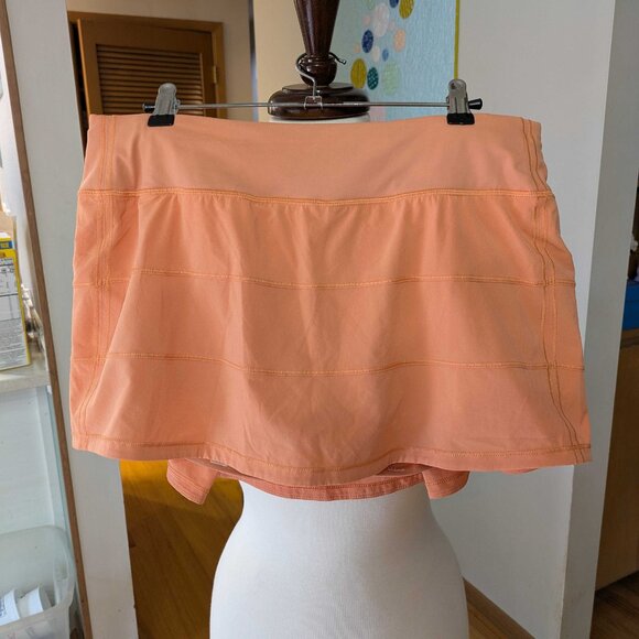 Lululemon Golden Apricot Pace Rival Mid Rise Skirt - Picture 4 of 11